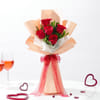 Gift Fresh Roses, Chocolate & Teddy Gift Set