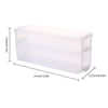 Shop Fridge Storage Box - 2 Layered - Transparent - Single Piece
