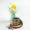 Friendship Combo - Choco Chip Jar Cake & Yellow Rose Online