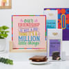 Friendship Personalized Double Side Frame And Chocolate Combo Online