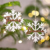 Frost Snowflake Personalized Christmas Tree Ornament - Set Of 2 Online
