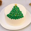 Gift Frosted Christmas Tree Cake