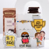 Fun Rakhi Hamper With Fridge Magnets Online