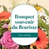 Funeral florist bouquet - multicolored