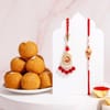 Ganesha Bhaiya Bhabhi Rakhi Set with Besan Laddoo Online