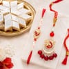 Ganesha Bhaiya Bhabhi Rakhi Set with Kaju Katli