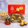 Ganesha Idol with Pooja Thali & Gourmet Hamper Online