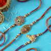 Gift Ganesha, Krishna & Om Designer Rakhi (Set of 3)
