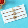 Buy Ganesha, Krishna & Om Designer Rakhi (Set of 3)