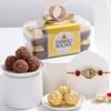 Ganesha Rakhi And Chocolate Combo Online