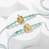 Buy Ganesha Rakhi and Kaju Katli Combo
