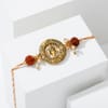 Gift Ganesha Rakhi And Kaju Katli Duo