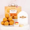 Ganesha Rakhi Hamper with Rudraksh & Besan Laddoo