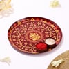 Gift Ganesha Thali with Roli Chawal Container