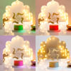 Buy Ganesha With Swastik Wooden Base LED Lamp