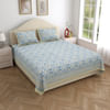 Gentle Blue Double Bedsheet With Pillow Covers Online