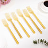 Buy Gilded Gold Fork - Set Of 6
