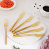 Gilded Gold Fork - Set Of 6 Online