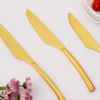 Gift Gilded Gold Table Knives - Set Of 6