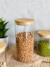 Buy Glass Jar With Bamboo Lid - Single Piece