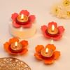 Glow Of Diwali Floral Diyas - Set Of 4 Online