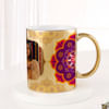 Buy Glowing Diwali Personalized Metallic Mug - Gold