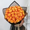 Buy Glowing Grace Orange Roses Bouquet