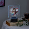 Gift Glowing Hug Black Base LED Lamp For Mom