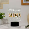 Gift Glowing Love Personalized LED Lamp For Mom