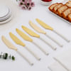 Buy Gold And Ivory Stainless Steel Knife - Set Of 6
