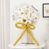 Buy Gold And White Floral Balloon Bouquet