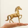 Shop Gold Finish Aluminium Horse Figurine
