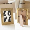 Gift Gold Finish Metal Hammered Photo Frame