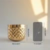 Shop Gold Finish Pineapple Metal Planter