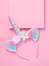 Gift Gold Hairband - Unicorn Horn With Ears
