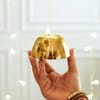 Shop Gold Hammered Metal Tealight Holder Set