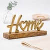 Gold Home Word Decor Accent