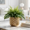 Gold Pineapple Metal Planter Pot