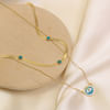 Buy Gold Plated Double Layered Evil Eye Necklace