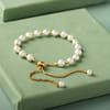 Buy Gold Plated Pearl Bracelet