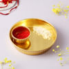 Gift Gold Plated Tilak Thali With Moli