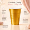 Gift Golden Beer Pong Party Cups Set - 20 Pcs