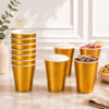 Golden Beer Pong Party Cups Set - 20 Pcs