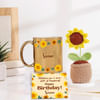Golden Bloom Personalized Birthday Hamper Online