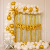 Golden Celebration Balloon Decor