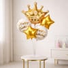 Golden Crown Happy Birthday Balloon Arrangement