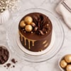 Golden Drip Chocolate Cake