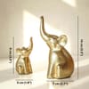 Buy Golden Elephant Figurine - Set of 2