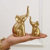 Shop Golden Elephant Figurine - Set of 2