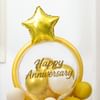 Gift Golden Glow Anniversary Balloon Arrangement
